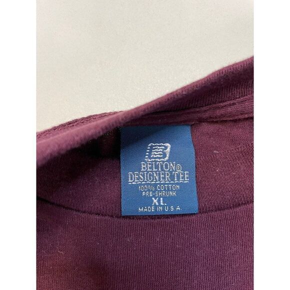 VINTAGE Belton Blank Colorblock 1995 T-shirt Men XL USA 90s Single Stitch - Picture 6 of 7